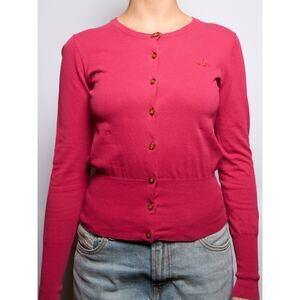 Vivienne Westwood Pink Button Down Orb Cardigan
